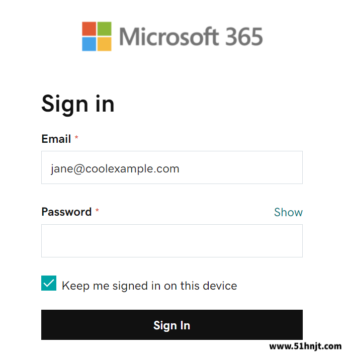 Outlook公司Microsoft 365邮箱登录页面