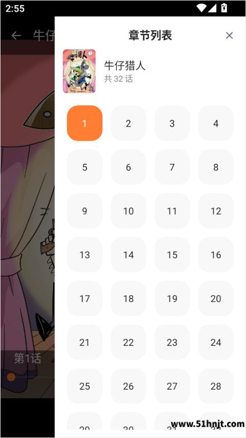 查看第4步真实截图:“章节列表”及话数选择界面