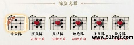 功夫英雄阵型选择界面