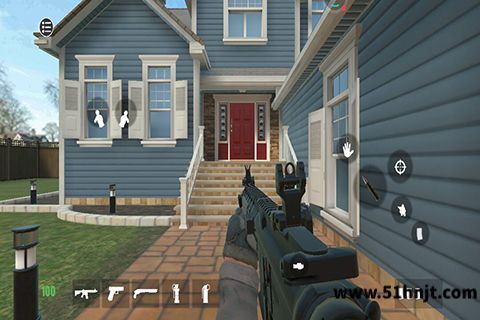 严阵以待射击持枪接近住宅入口截图
