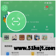 4399游戏盒左上角扫码登录入口