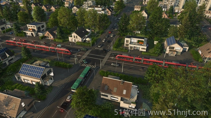 狂热运输3城市道路和有轨电车交叉口交通情况