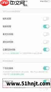Soul隐私设置中的个性化广告开关
