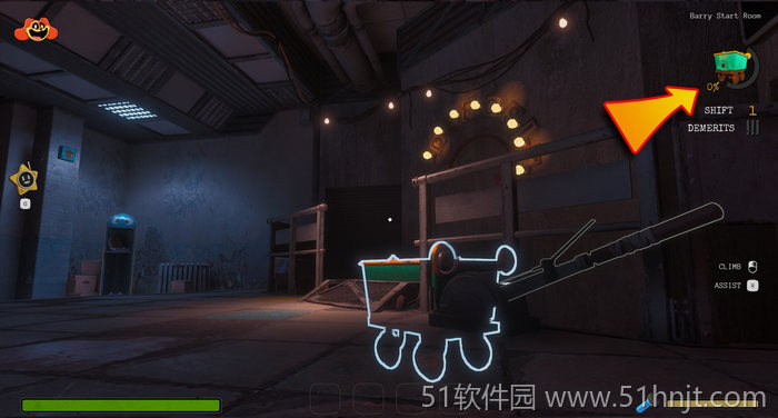 Escape from Playtime Barry区域和配额进度界面