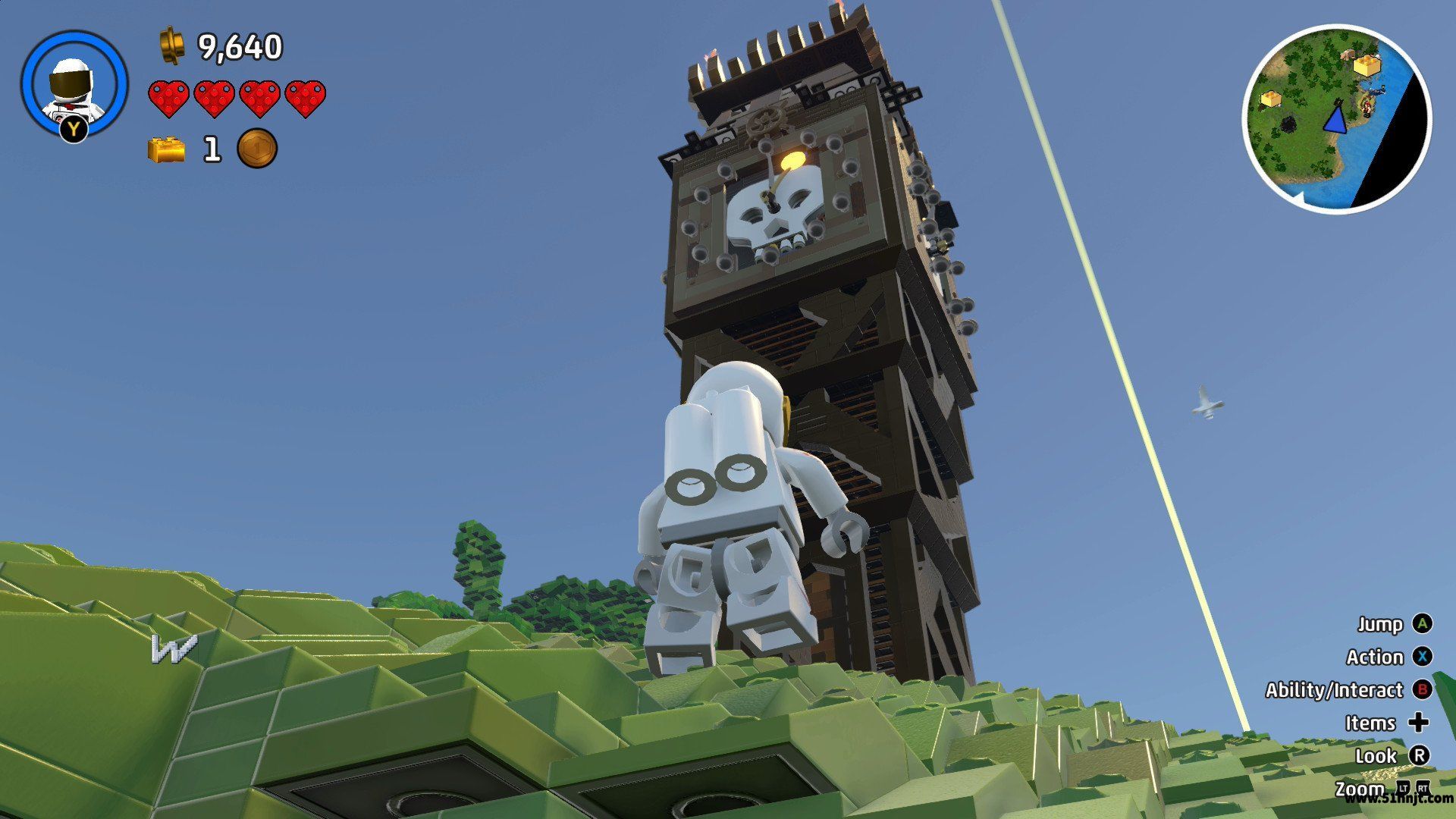 乐高世界使用探索工具放置Pirate Clock Tower海盗钟楼建筑