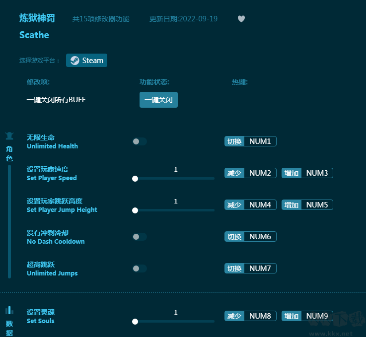 炼狱神罚十五项修改器