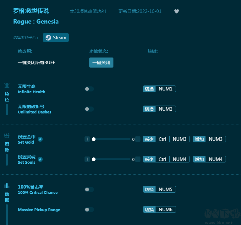 罗格:救世传说多功能修改器